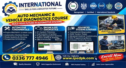 auto mechanic Course in Rawalpindi Islamabad