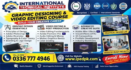 Graphic designing and video editing course in Rawalpindi Islamabad