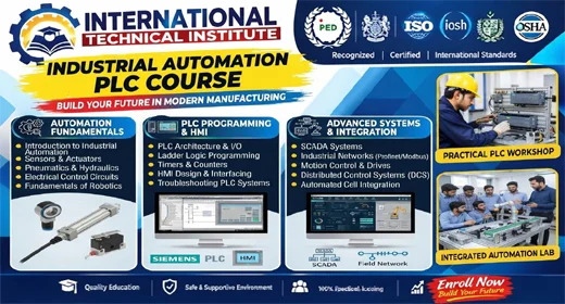 industrial automation PLC Course in Rawalpindi Islamabad