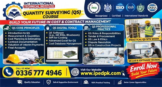 quantity surveyor Course in Rawalpindi Islamabad