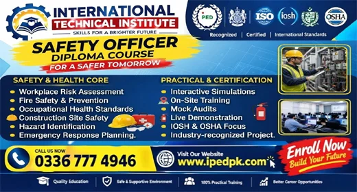Safety Officer Course in Rawalpindi Islamabad
